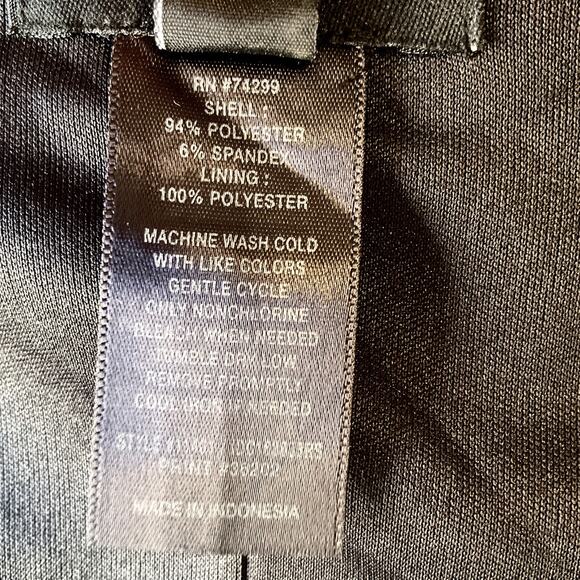 Enfocus Studio Women Dress 6 Black Floral Fit & Flare Sleeveless Knee Length - Picture 3 of 10